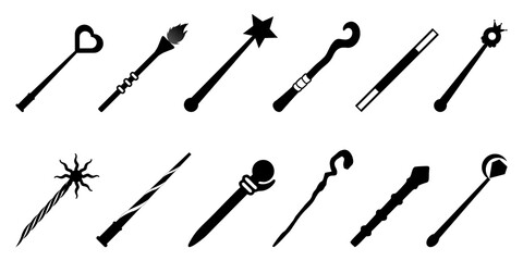 ICON OR ILLUSTRATION OF A MAGIC WAND