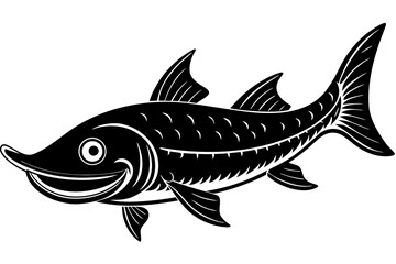 vector illustration of a fish