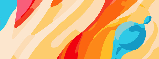 Fototapeta premium Colorful Abstract Wallpaper Design Featuring Dynamic Swirls, Vivid Blends, and Fluid Gradient Patterns for Modern Digital Displays. Vibrant Multicolor Abstract Background with Artistic Flowing Pattern