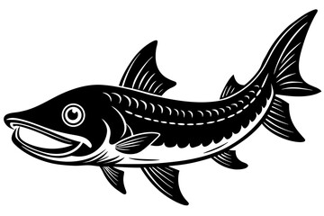 vector illustration of a fish