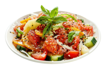 PNG Fruit vegetable salad rojak food grapefruit platter.