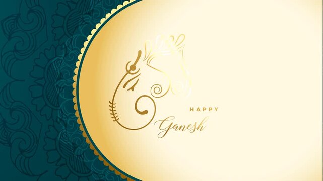 Elegant Ganesh Chaturthi Premium Festive Indian Background