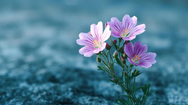 Wildflowers Bloom in Rewilding Project, Showcasing Natures Resilience and Vibrant Colors in Serene Environment Against Beautiful Backdrop