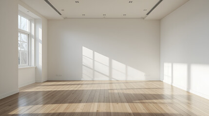 Empty interior with floor
