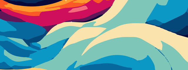 Colorful Abstract Wallpaper Design Featuring Dynamic Swirls, Vivid Blends, and Fluid Gradient Patterns for Modern Digital Displays. Vibrant Multicolor Abstract Background with Artistic Flowing Pattern