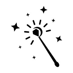 ICON OR ILLUSTRATION OF A MAGIC WAND