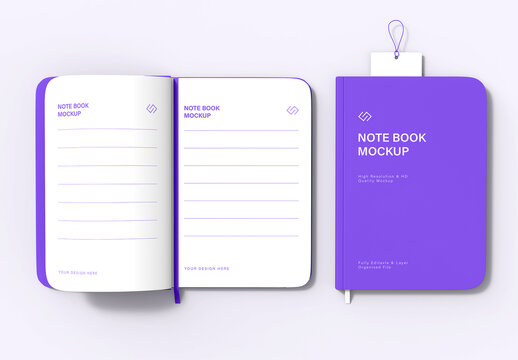 Notebook Mockup Product Display