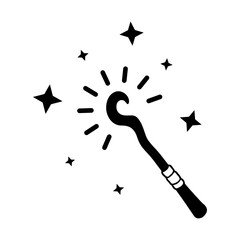 ICON OR ILLUSTRATION OF A MAGIC WAND