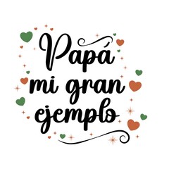 Spanish father's day deisgn greeting cards