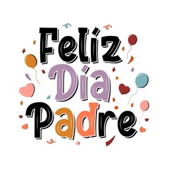 Spanish father's day deisgn greeting cards