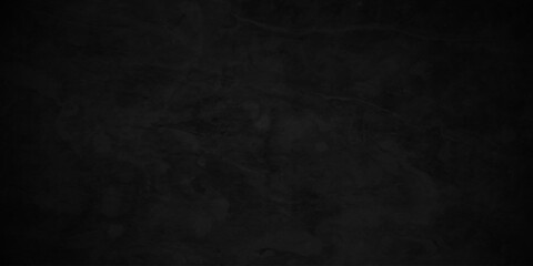 Fototapeta premium Concrete black backdrop grunge wall structure smooth pain blackboard and chalkboard studio limestone parchment dark texture background. 