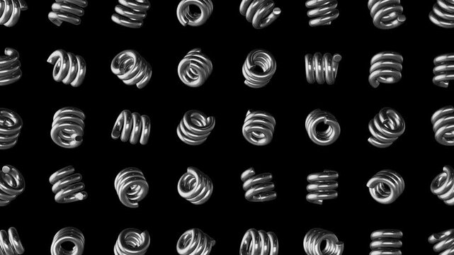 Abstract shape metal effect pattern aniamtaion background