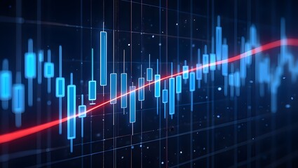 Analyzing stock market trends a visual representation of financial data analysis