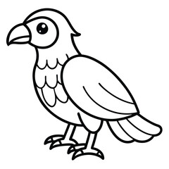 Obraz premium Eagle illustration isolated on white background in black and white