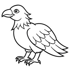 Fototapeta premium Falcon illustration isolated on white background
