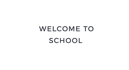 Warm invitation to begin the school year with a welcoming message