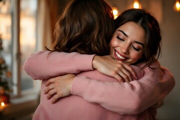 Warm Embrace Sisters Happiness Friendship Care Home Celebration