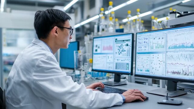 Algorithm engineer records and evaluates experimental results from multiple machinelearning models employing statistical analysis to select the optimum solution in a digital lab.