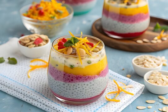 fruit and faloda dessert