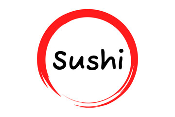 Sushi - Japan Cuisine, Japanese Sushi logo design
