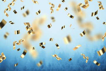 abstract color background holiday new year greeting card wallpaper falling confetti invitation