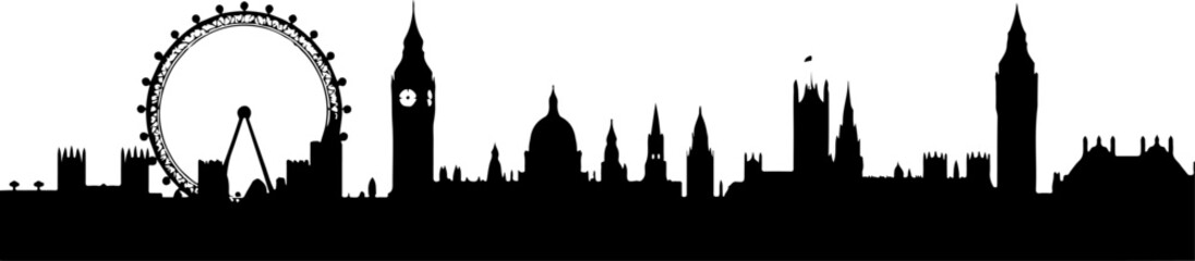 Urban City Skyline Silhouette &ndash; Modern Cityscape Design" vector