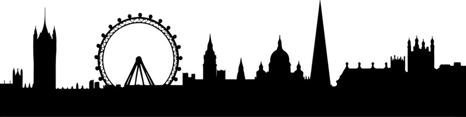 Urban City Skyline Silhouette &ndash; Modern Cityscape Design" vector