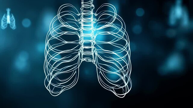 Dark background with glowing organ icons extinguishing one by one in a flickering pattern illustrating deteriorating systemic health.
