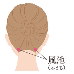 ツボ　風池