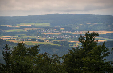 Obraz premium Forested Highlands of Hunsrück, Germany