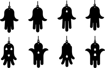 “Ornamental Tulip and Pomegranate Motif Vector Icons”
