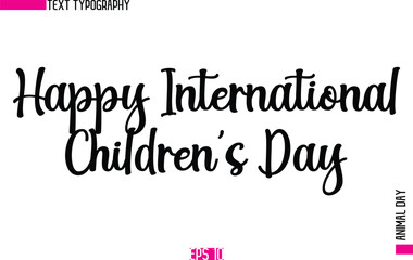 Happy International Children?s Day.eps