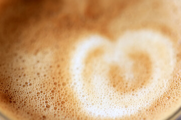 cappuccino foam, texture, photography abstract background hot drink
