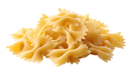 Assorted Chopped Pasta Shapes including Farfalle and Rotini Types