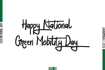 Happy National Green Mobility Day.eps