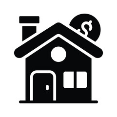 Check out this glyph  icon of home cost