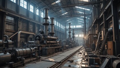Abandoned Industrial Powerhouse: A Glimpse into the Past