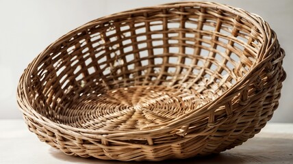 Fototapeta premium empty wicker basket