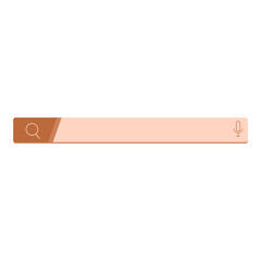 Minimalist Peach Search Bar Interface