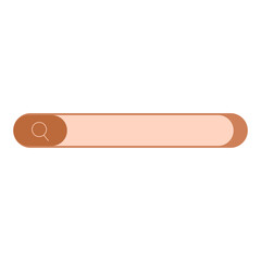 Minimalist Peach Search Bar Interface
