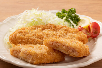 サーモン　メンチカツ