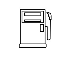 Fuel pump icon, symbolizing energy, gasoline, or resource supply.