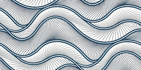 Elegant abstract wave pattern with flowing lines and dynamic curves, perfect for modern design.