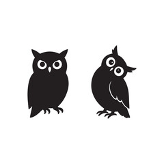 set of owl icons