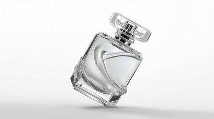 perfume bottle on white background