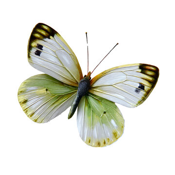 Butterfly in Botanical Radiance: Delicate butterfly, a paragon of botanical beauty, poised amidst a soft focus backdrop. Capturing a scene of quiet beauty.