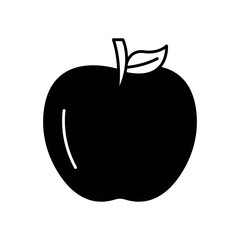 Apple Fruit Fill Icon: Fresh and Healthy Produce