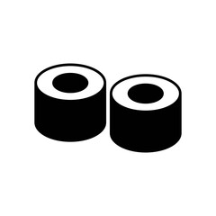 Sushi Roll Fill Icon: Japanese Food and Dinner Meal