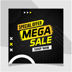 Mega Sale Offer Poster