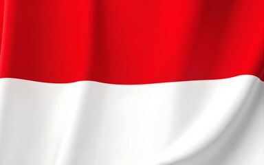 Obraz premium Realistic Red and White Flag in Indonesia Independence Day Background. High quality